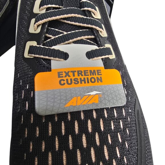 Avia Lightweight Comfort Performance Sneakers Women's Black/Tan Odor Control - Picture 5 of 11